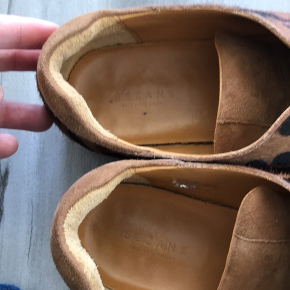🤎 Sezane Leopard Print Jack Sneaker Size 38 - Picture 15 of 17